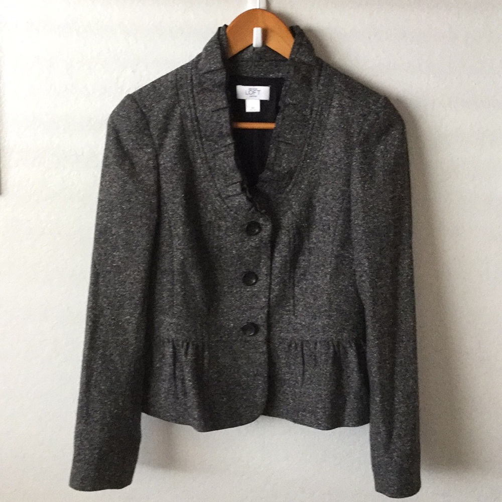 Loft grey wool blazer